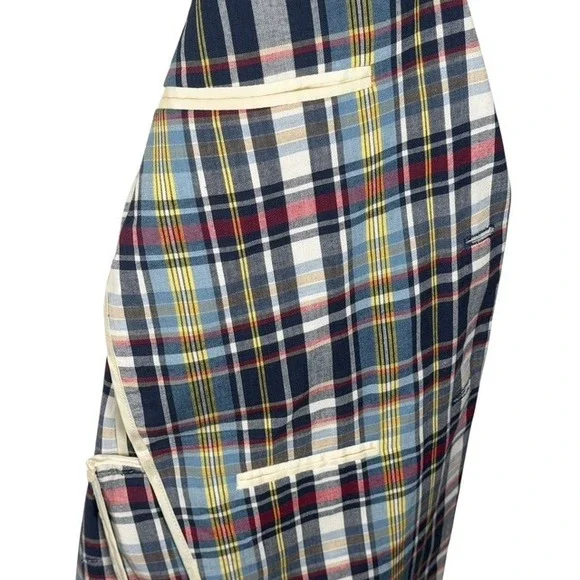 Haspel Mens Plaid Sport Coat Blazer Unstructured  100% Cotton Two Button Jacket - Picture 6 of 13